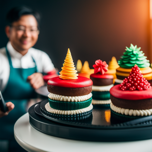 An image of a 3D printer printing intricate and colorful edible treats, such as personalized chocolates, custom-shaped candies, and intricately designed cakes, showcasing the creative possibilities of 3D printing for edible gifts
