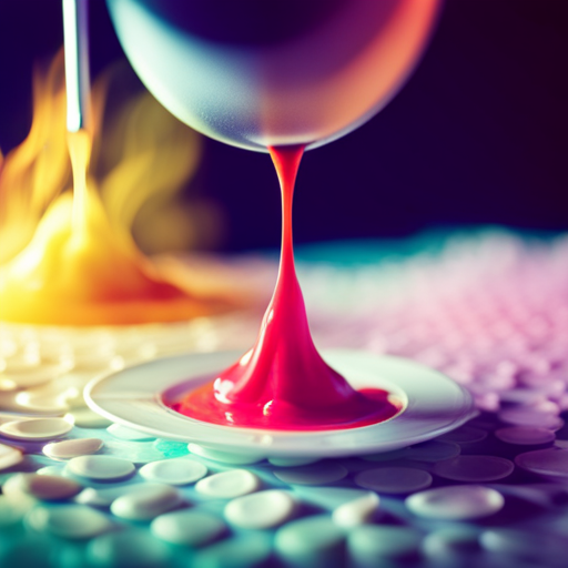 An image that depicts a 3D printer extruding colorful, edible inks onto a plate of food
